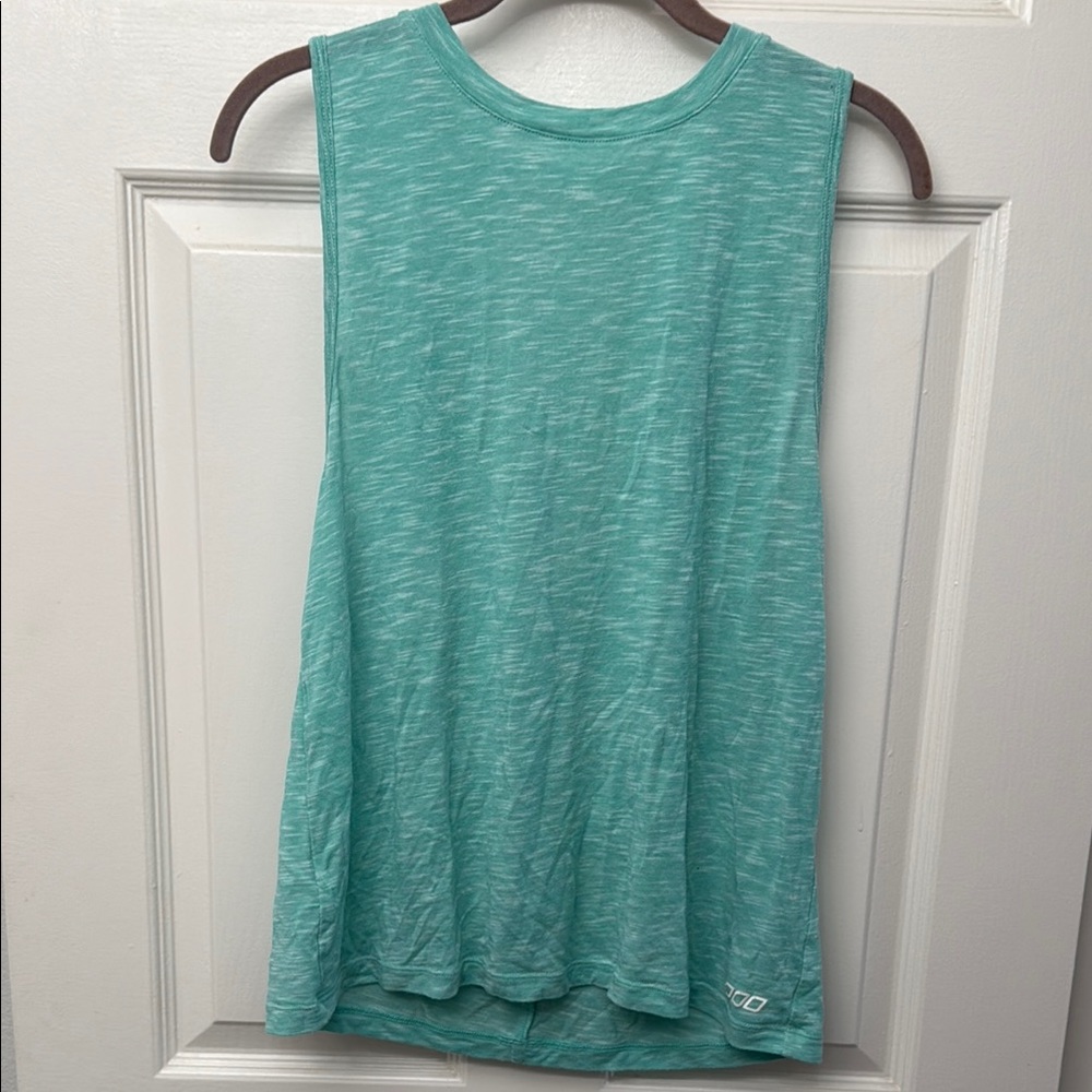 Sleeveless Aqua Athleisure Top